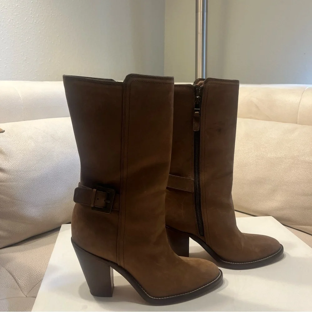 Cole Haan brown suede boots size 8.5 B - Picture 2 of 8